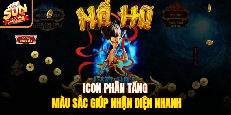 Icon phân tầng màu sắc giúp nhận diện nhanh